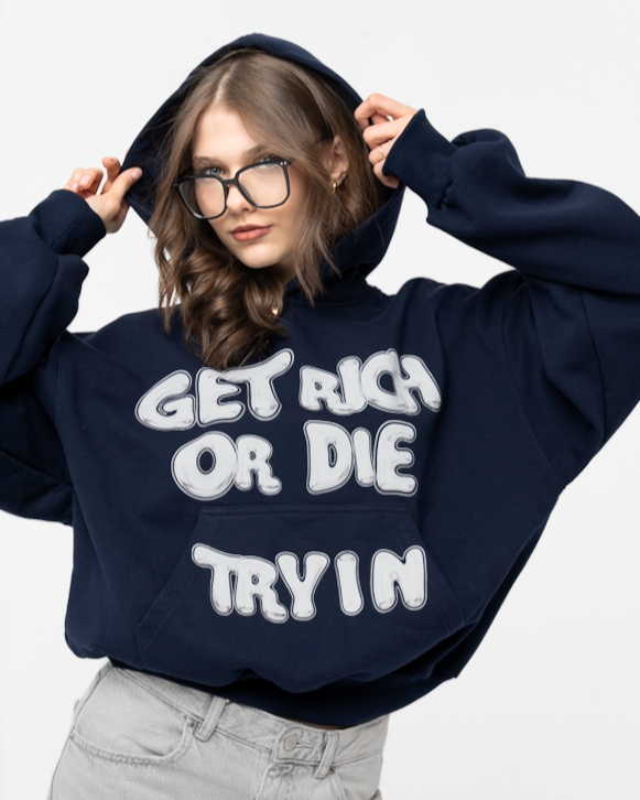 Bluza Get Rich Or Die Tryin Granatowa