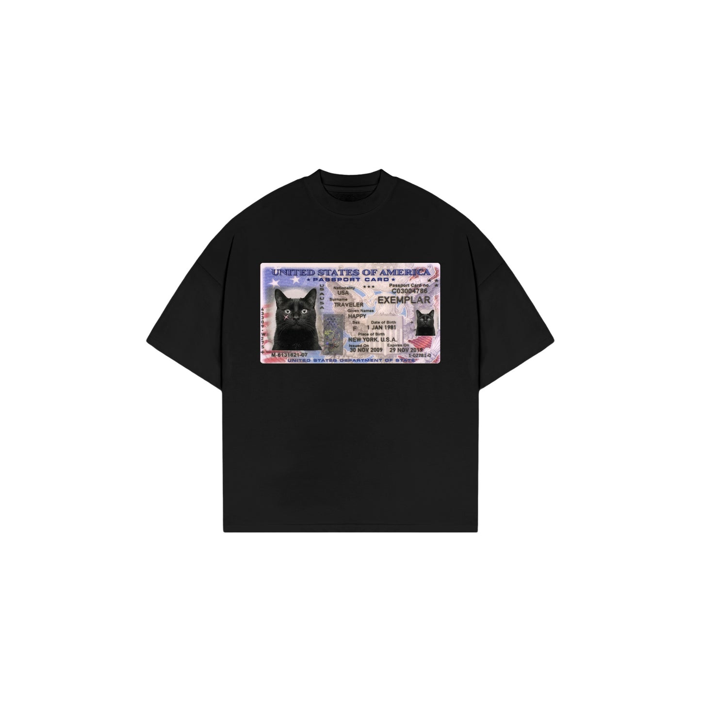 T-Shirt License Black