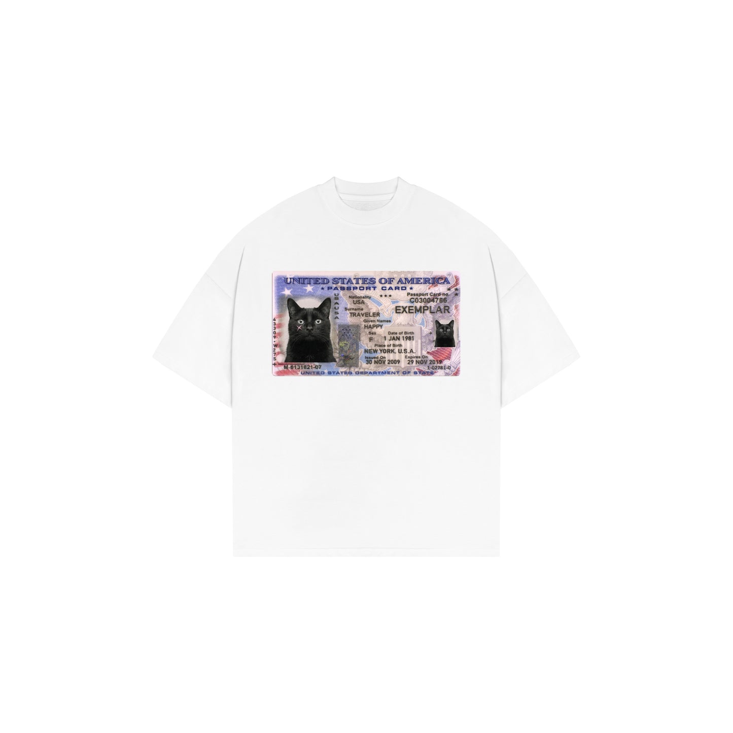 T-Shirt License White