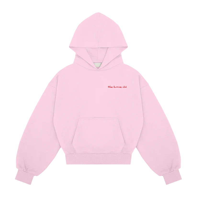 Einfacher pinker Hoodie