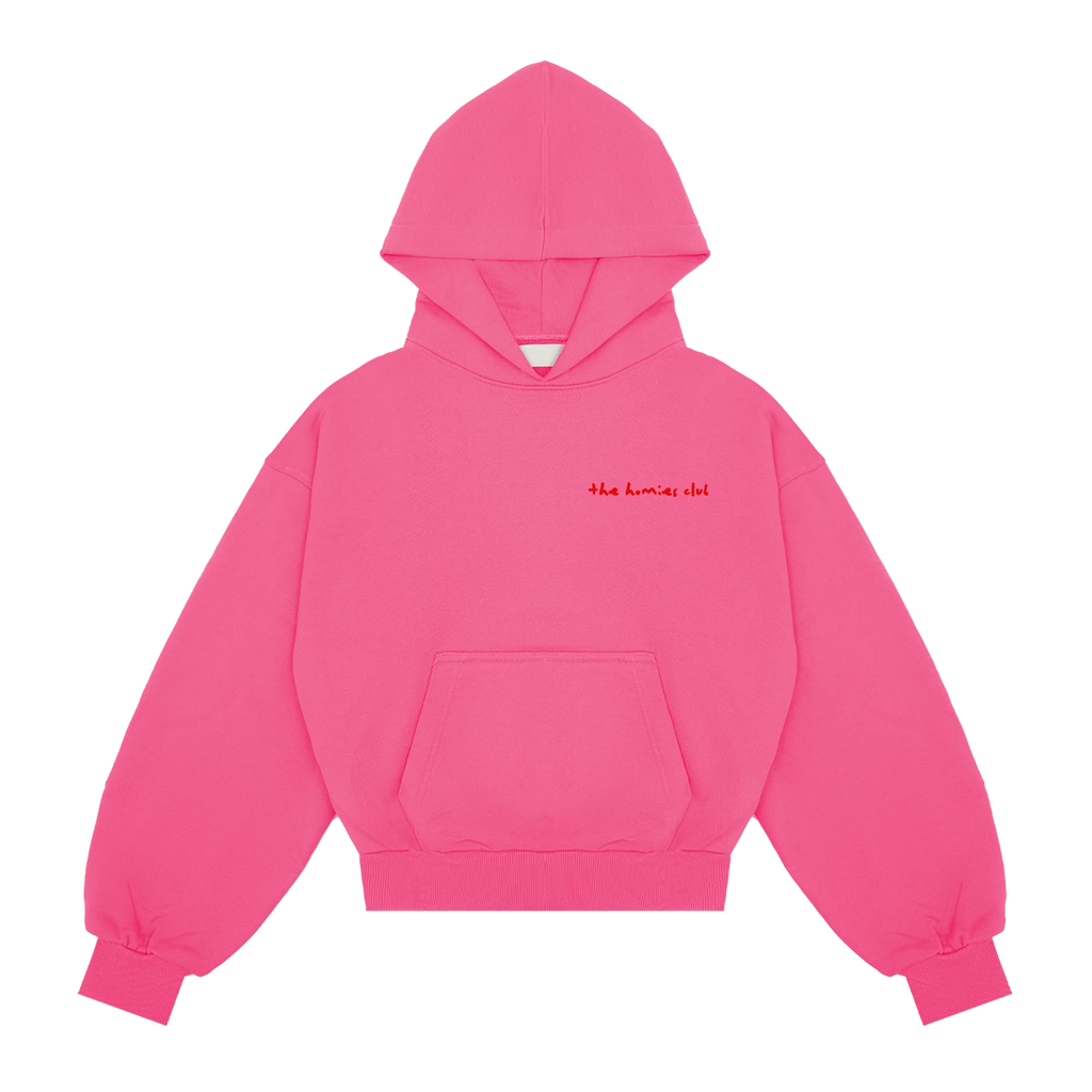 Einfacher Fuchsia Hoodie