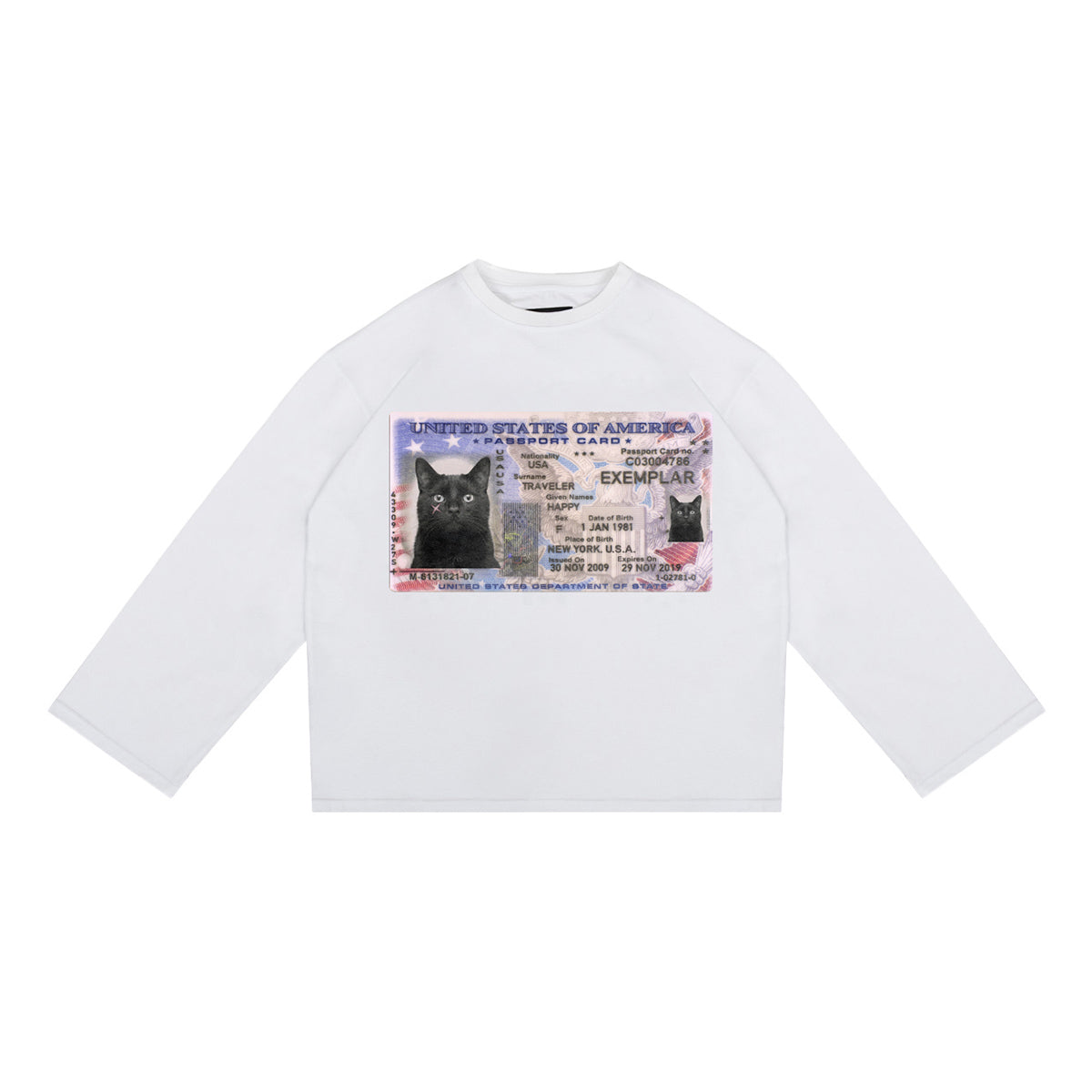 Longsleeve License Wide Sleeve Biały