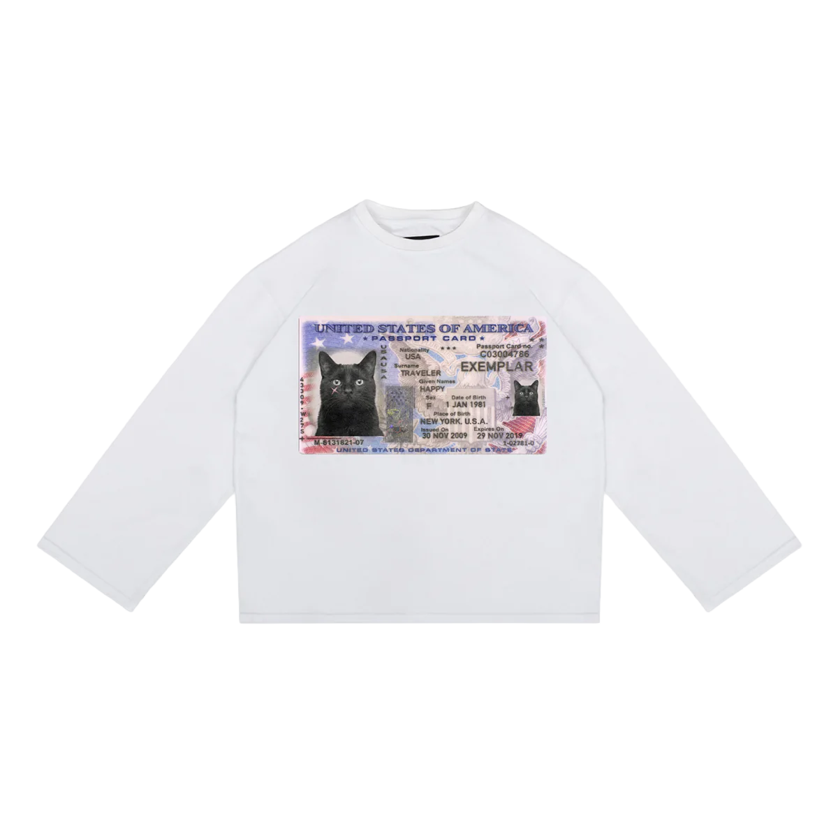 Longsleeve License Wide Sleeve Weiß