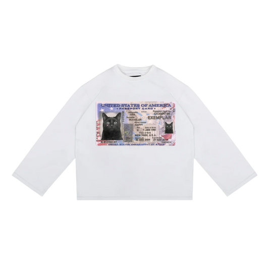 Longsleeve License Wide Sleeve Biały