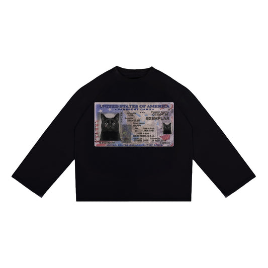 Longsleeve License Wide Sleeve Czarny