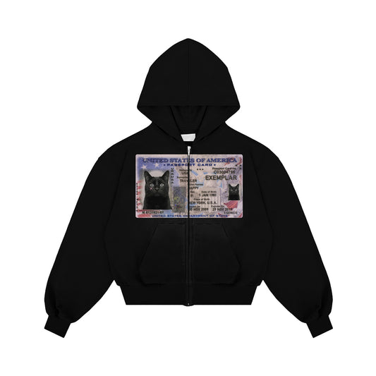 Bluza Zip License Czarna