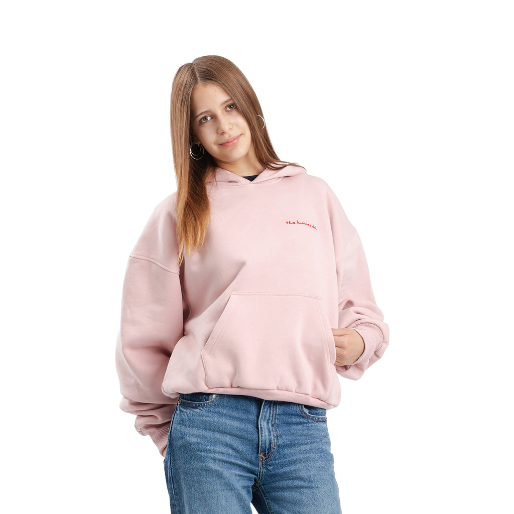 Einfacher pinker Hoodie