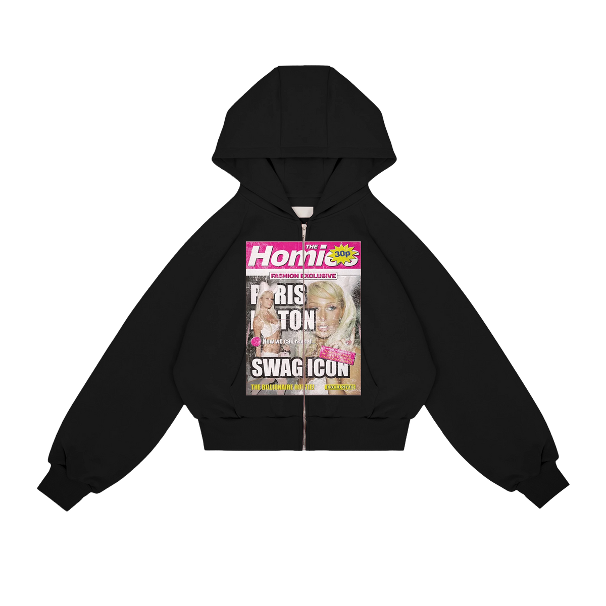Bluza Zip Paris Czarna