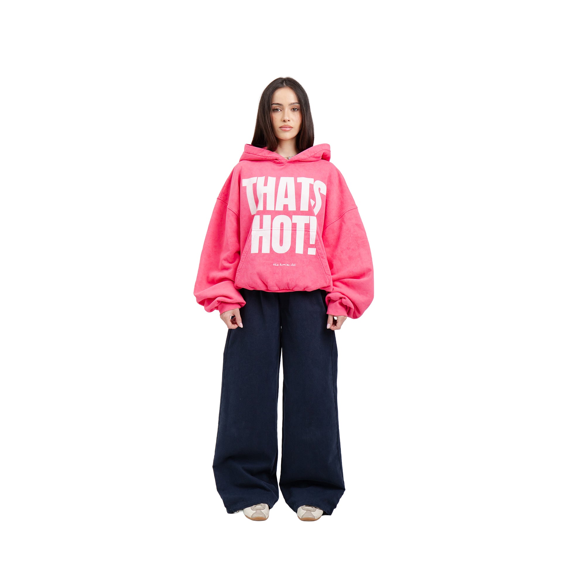 Hoodie That's Hot! Fuchsia Washed