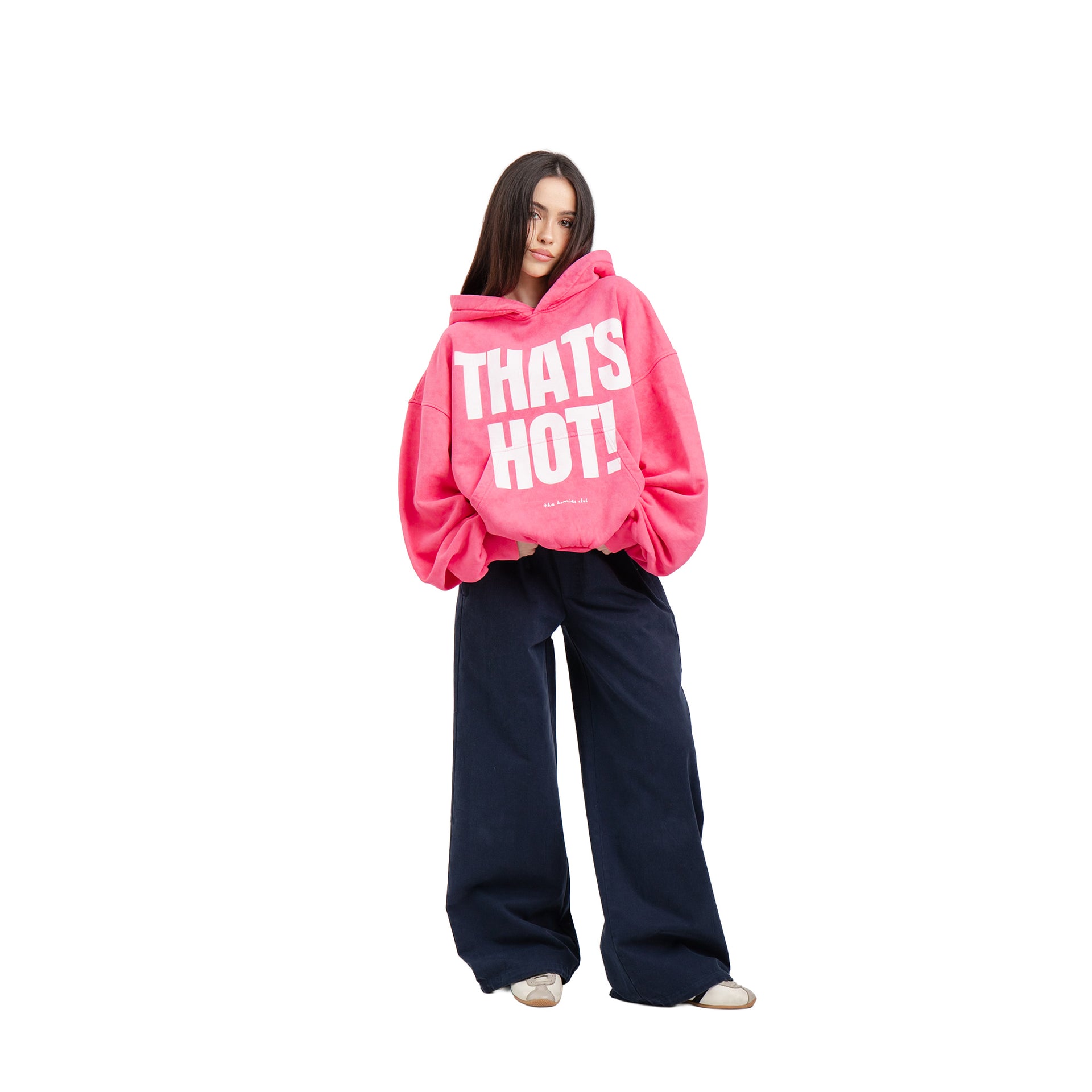 Hoodie That's Hot! Fuchsia Washed