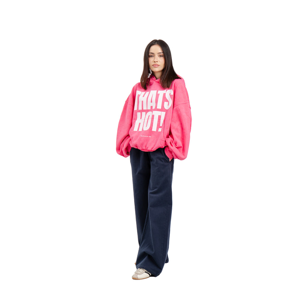 Hoodie That's Hot! Fuchsia Washed