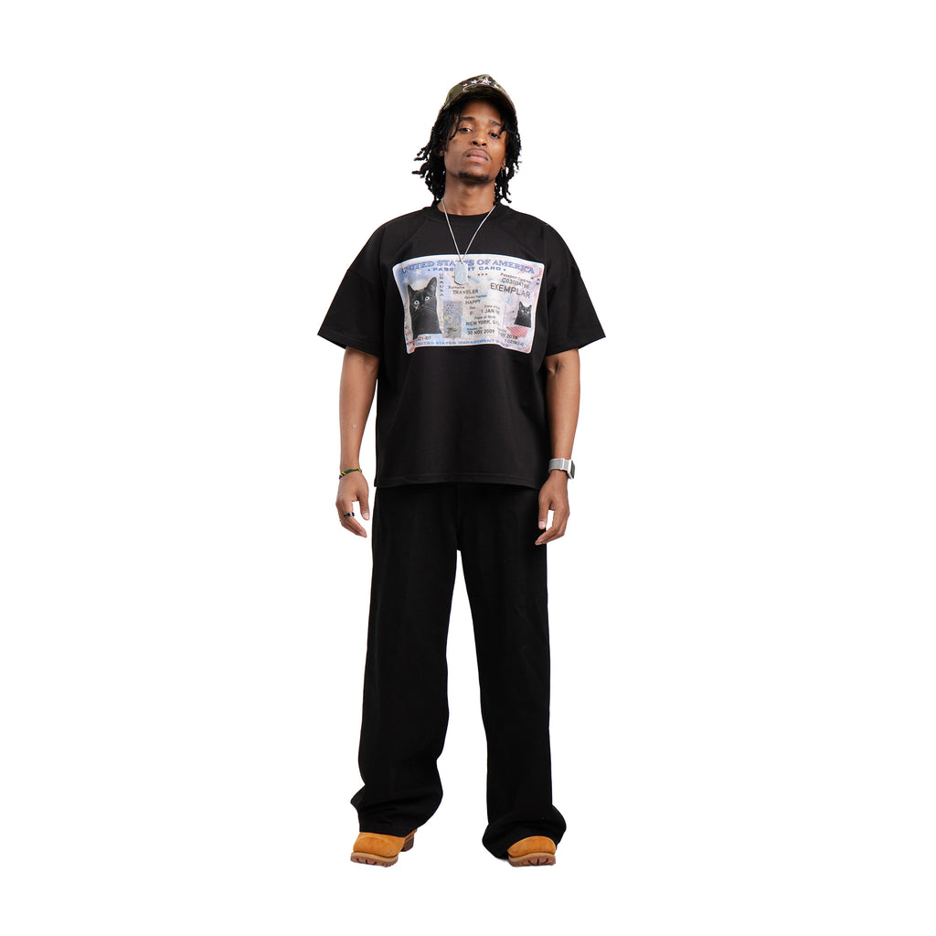 T-Shirt Lizenz Schwarz