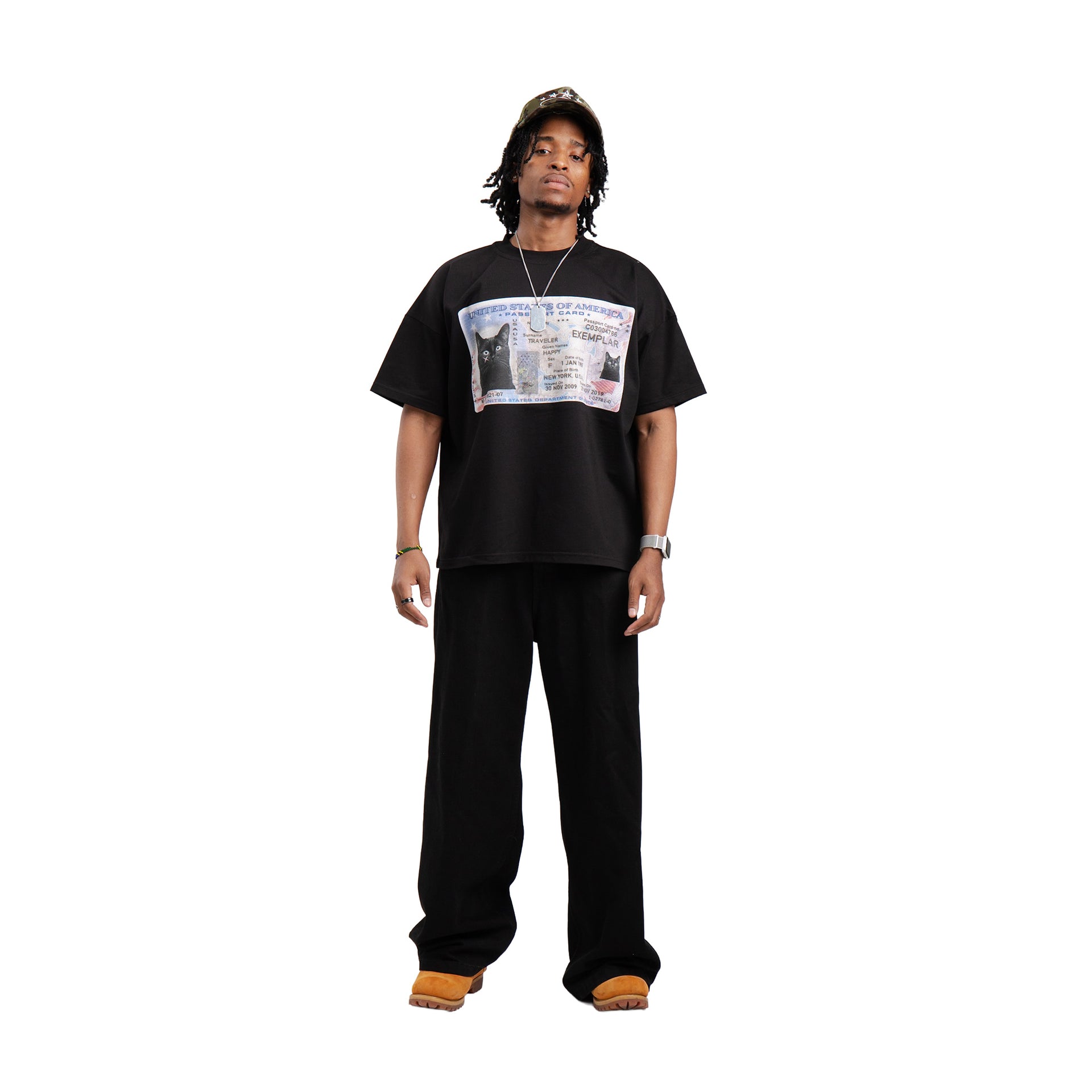 T-Shirt Lizenz Schwarz