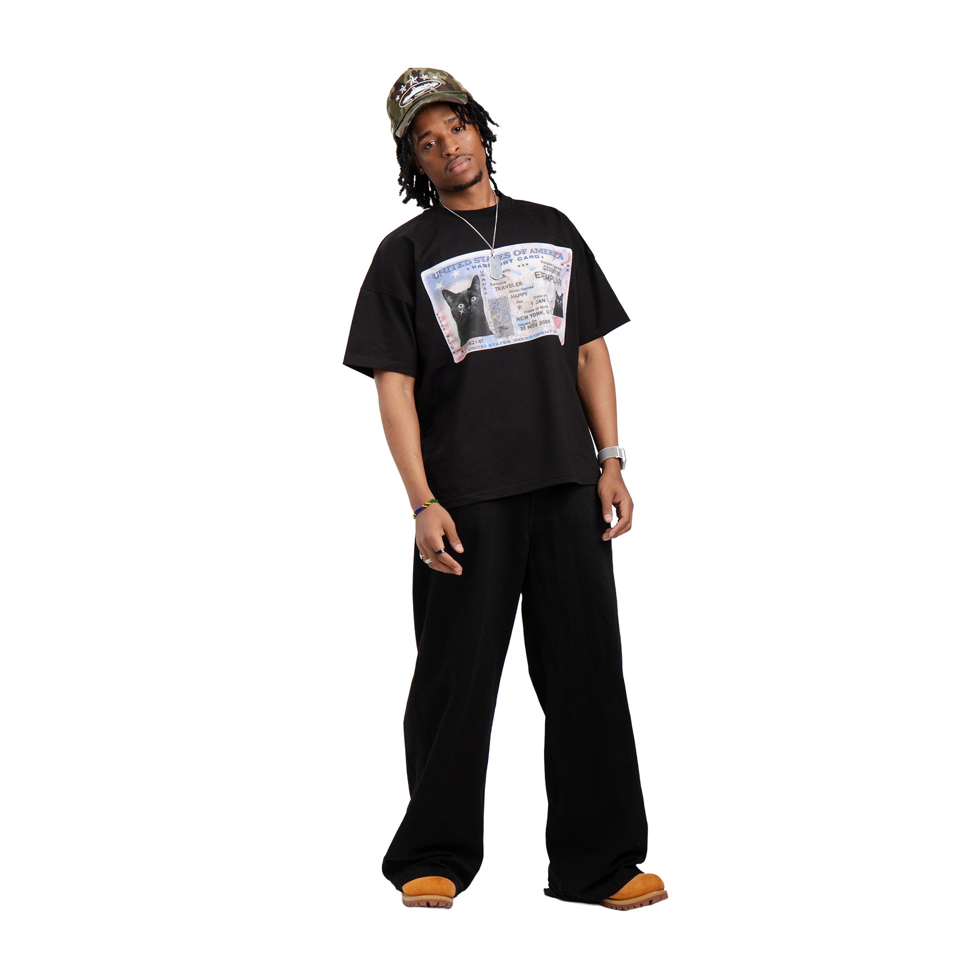 T-Shirt Lizenz Schwarz