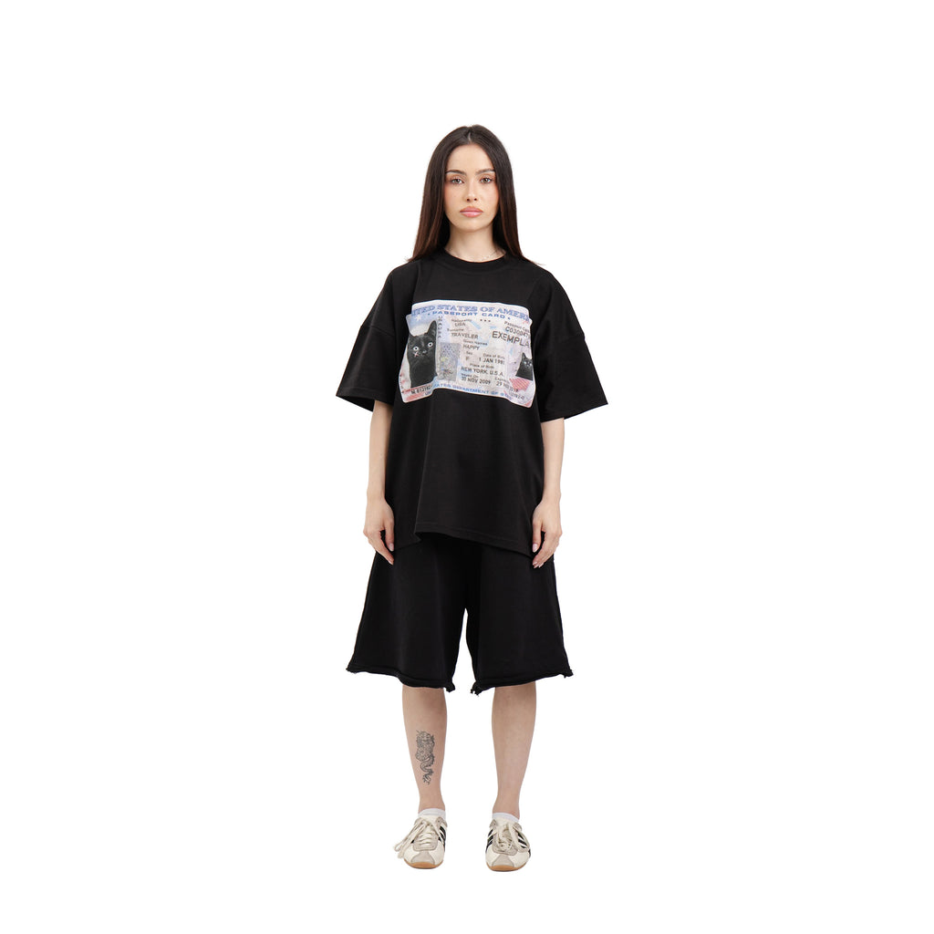 T-Shirt Lizenz Schwarz