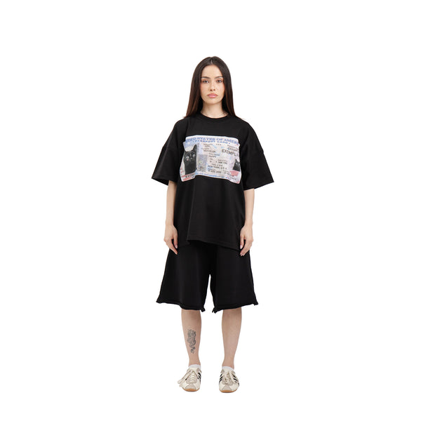 T-Shirt Lizenz Schwarz