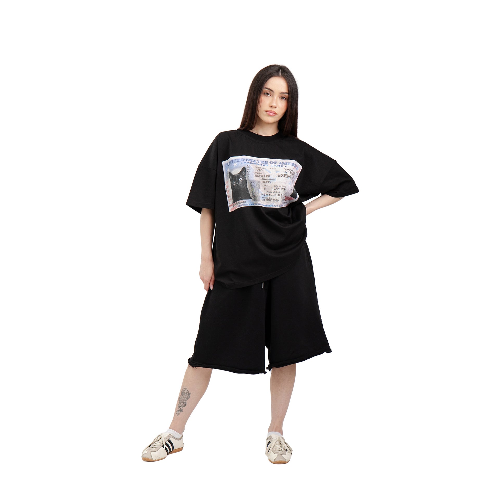 T-Shirt Lizenz Schwarz