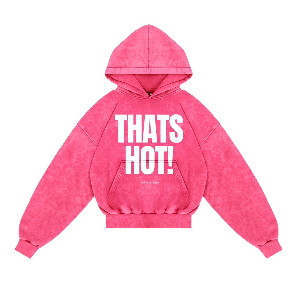 Hoodie That's Hot! Fuchsia Washed