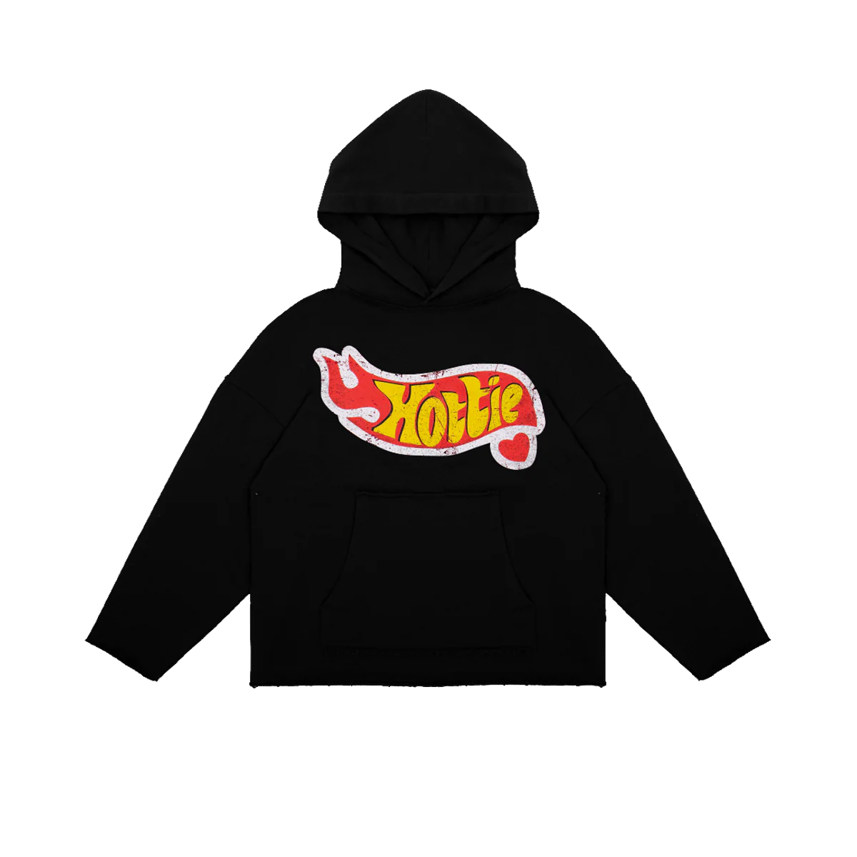 Kapuzenpullover Hoodie Hottie Schwarz