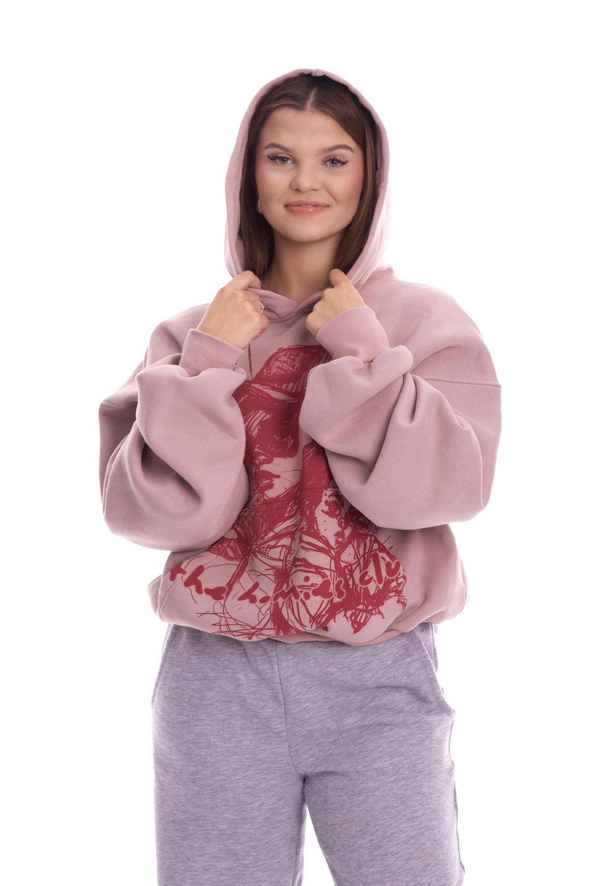 Kapuzenpullover Cartoon Homies Rosa