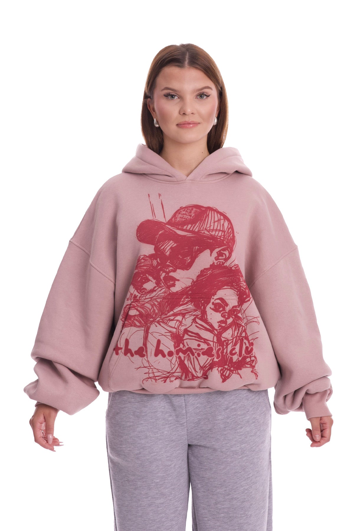 Kapuzenpullover Cartoon Homies Rosa