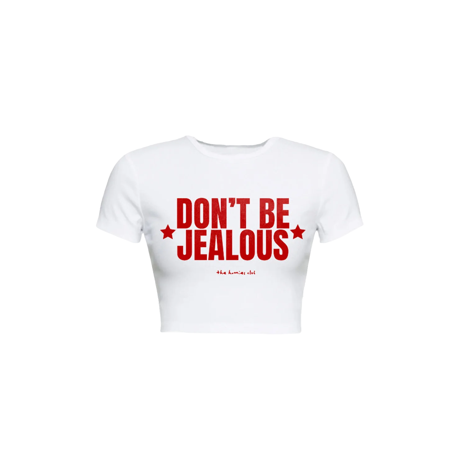 Babe Top Don't Be Jealous Weiß