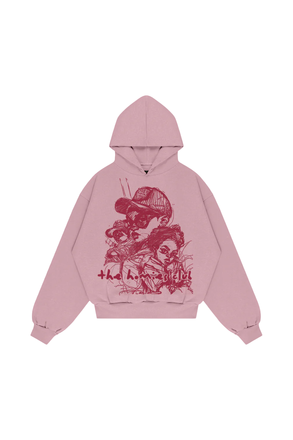 Kapuzenpullover Cartoon Homies Rosa