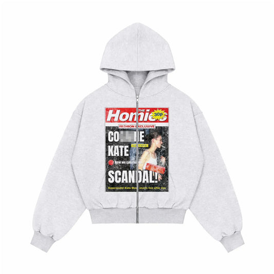 Bluza Zip Katies Scandal Szara