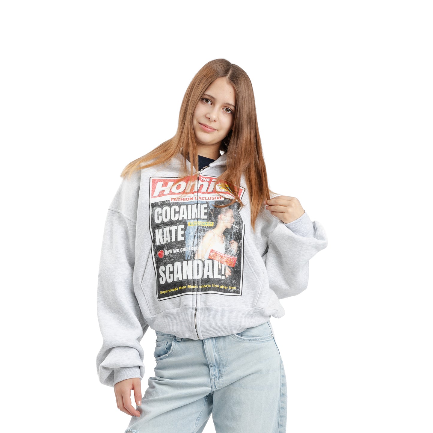 Bluza Zip Katies Scandal Szara