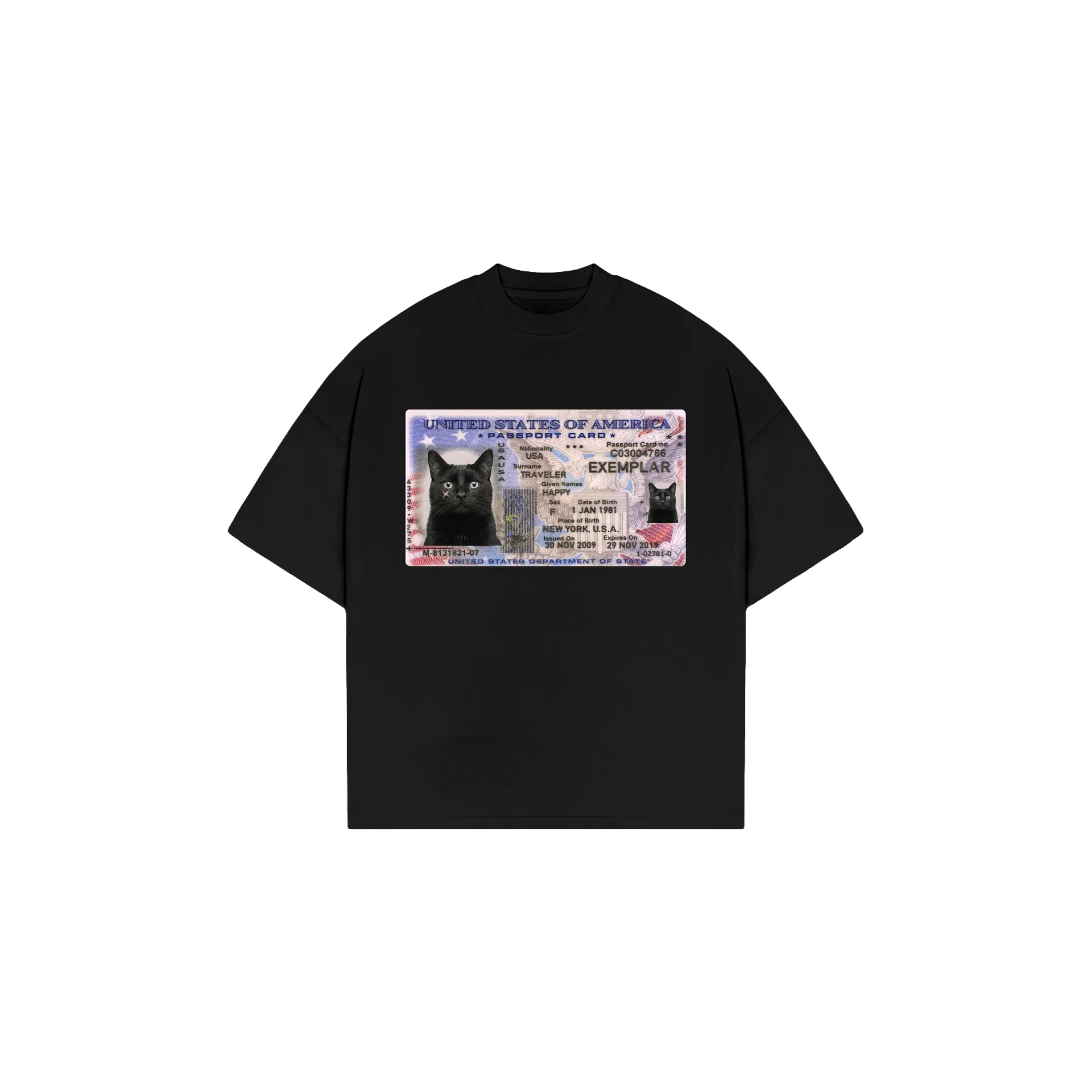 T-Shirt Lizenz Schwarz