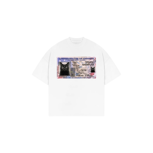 T-Shirt License White