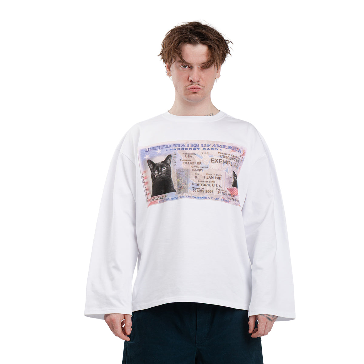 Longsleeve License Wide Sleeve Biały