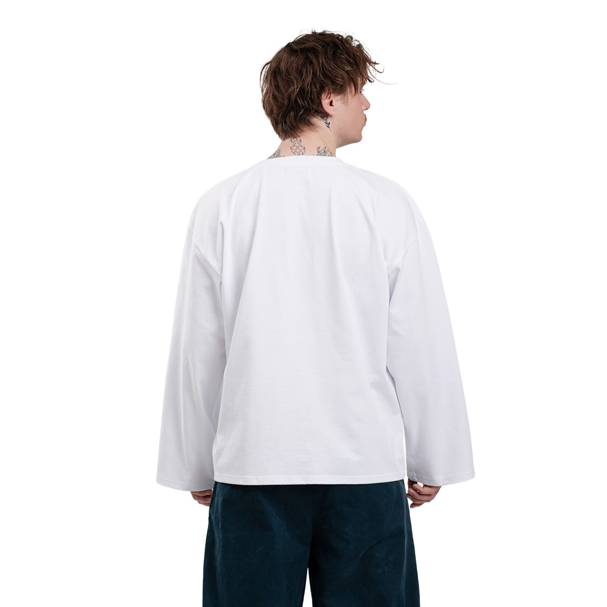 Longsleeve License Wide Sleeve Biały