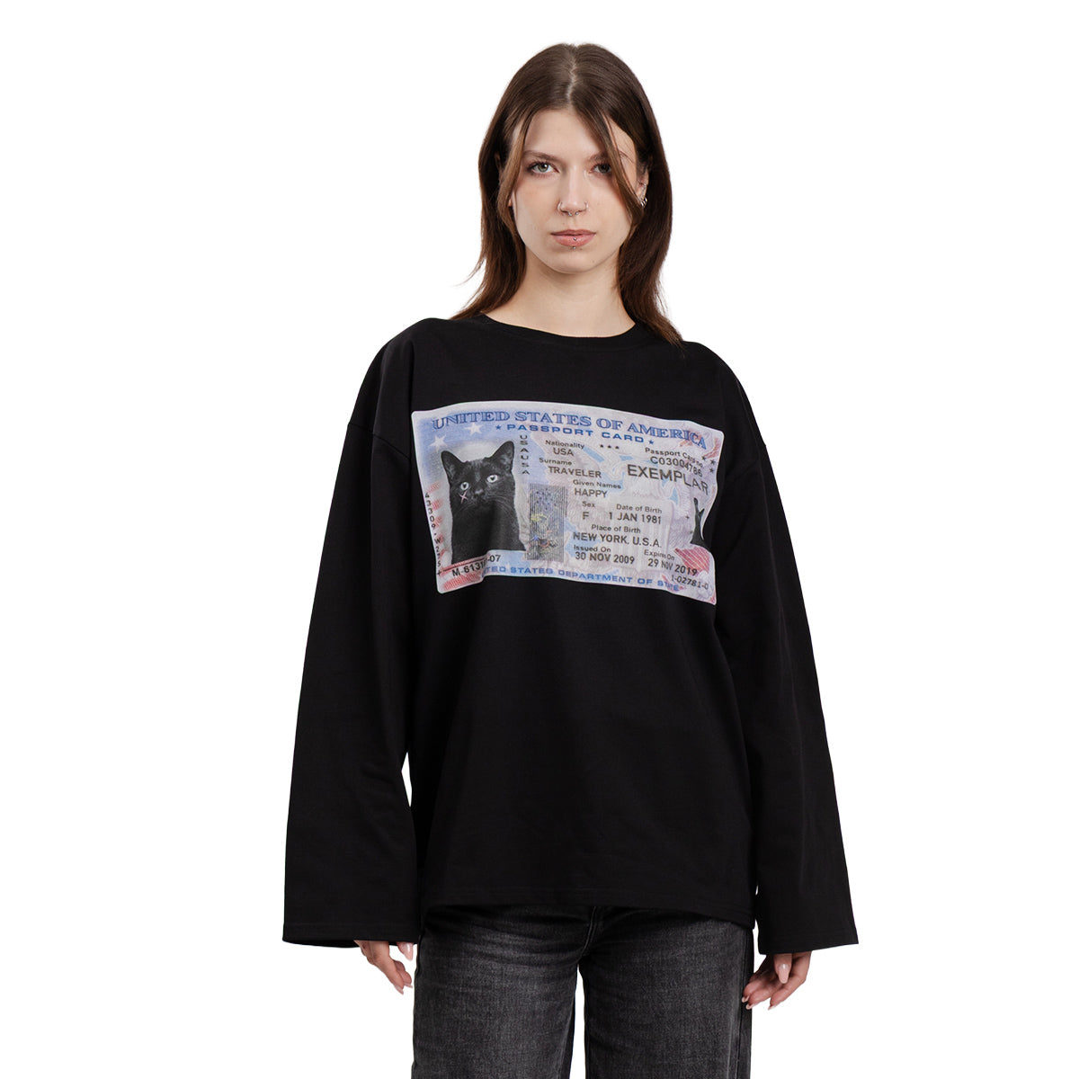 Longsleeve License Wide Sleeve Czarny