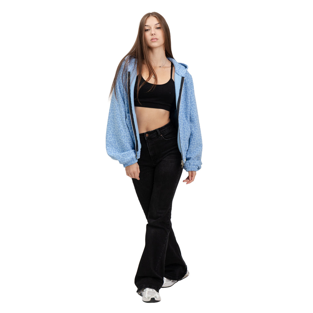 Bluza Zip CHEETS Błękitna