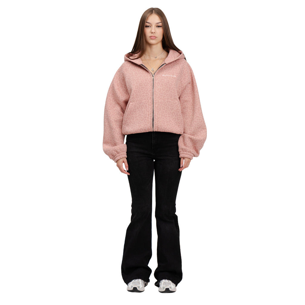 Bluza Zip CHEETS Zgaszony Róż