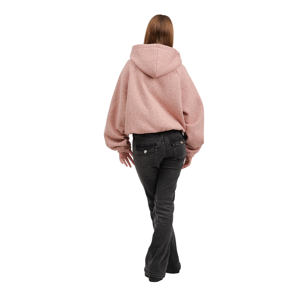 Bluza Zip CHEETS Zgaszony Róż