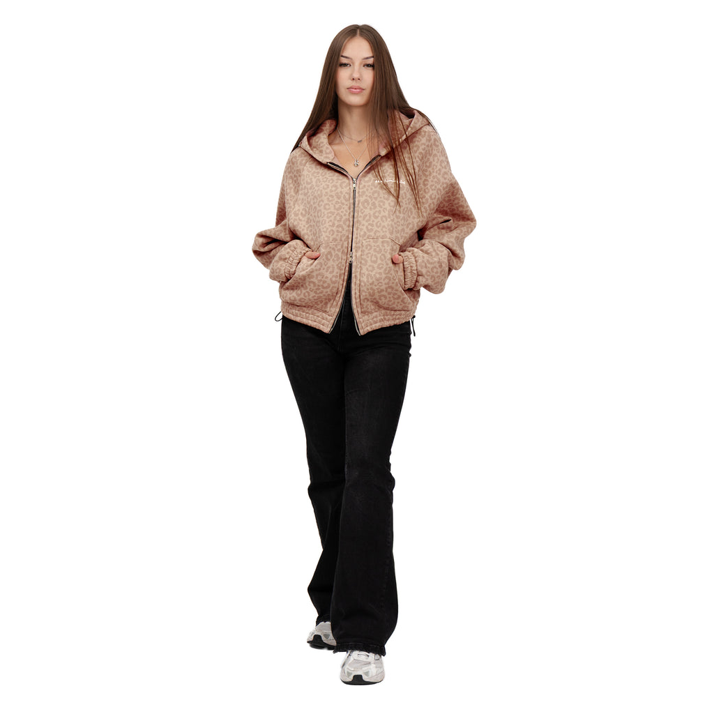 Bluza Zip CHEETS Karmel