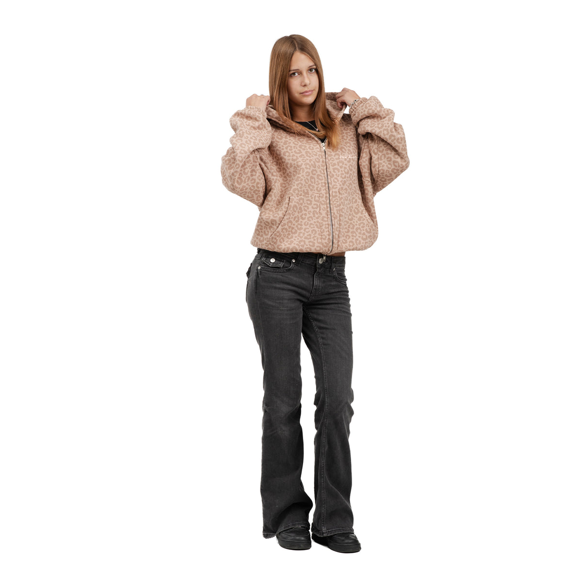 Bluza Zip CHEETS Karmel