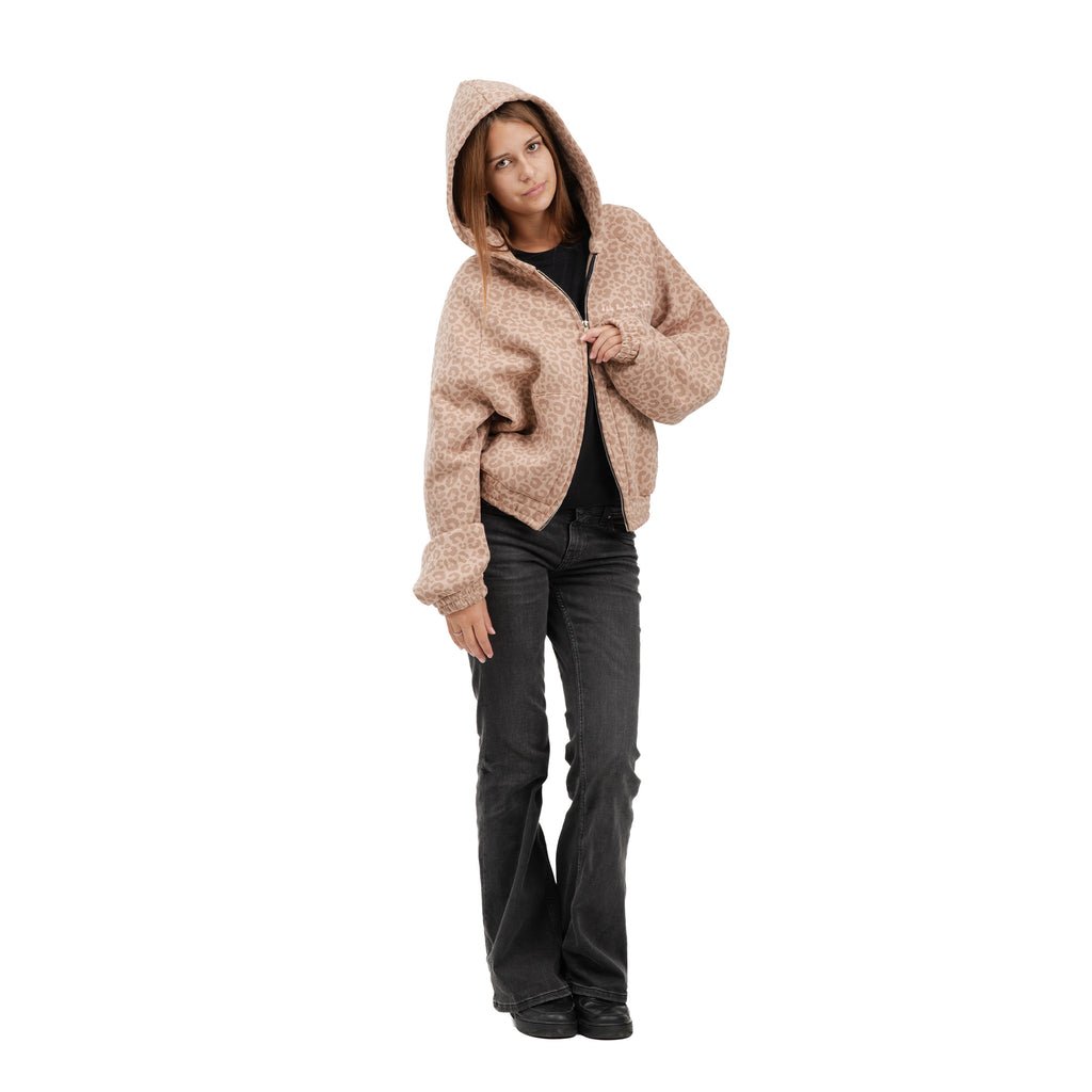 Bluza Zip CHEETS Karmel
