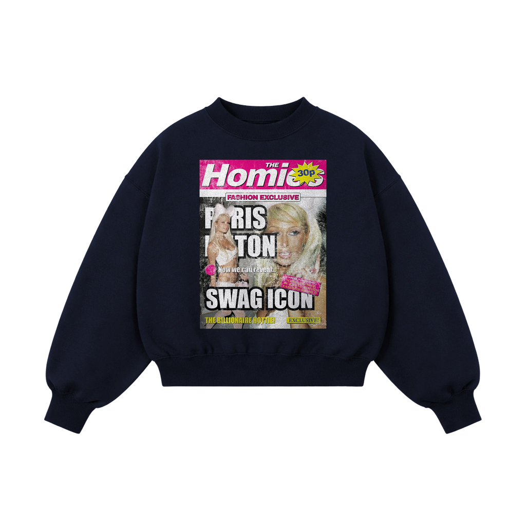 Crewneck-Sweatshirt Paris Marineblau
