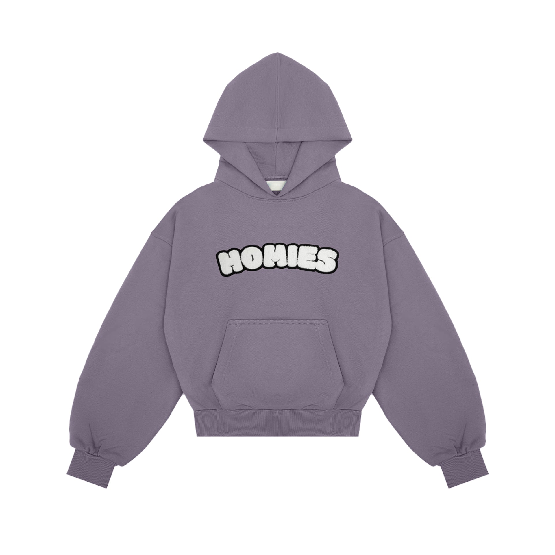 Chenille Purple Hoodie