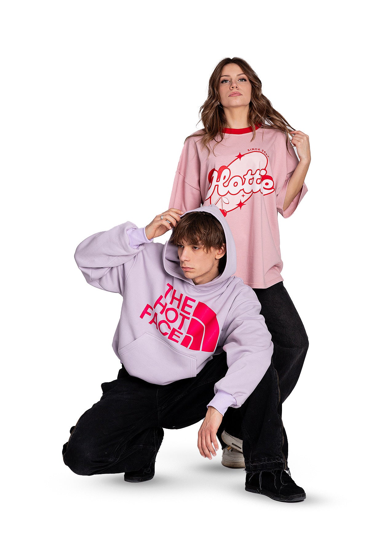 Hoodie The Hot Face Lila