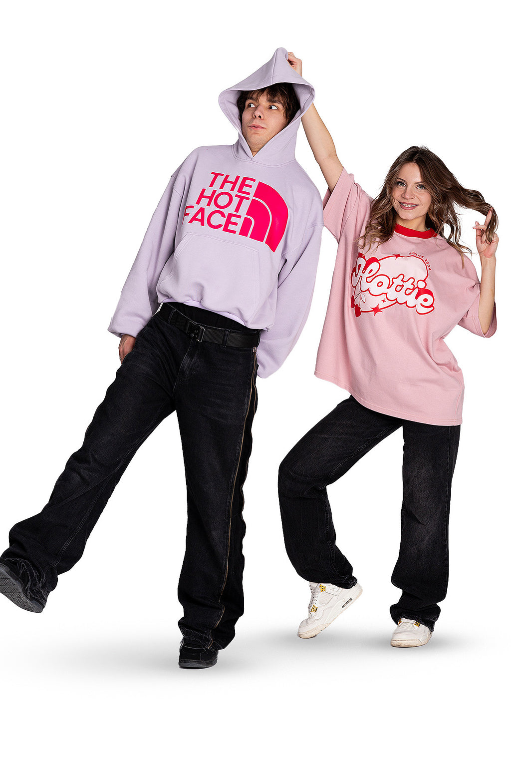 Hoodie The Hot Face Lila
