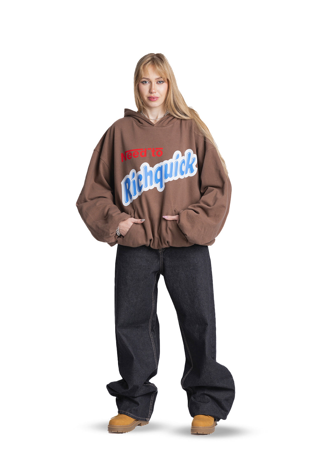 Bluza Need To Richquick Brązowa