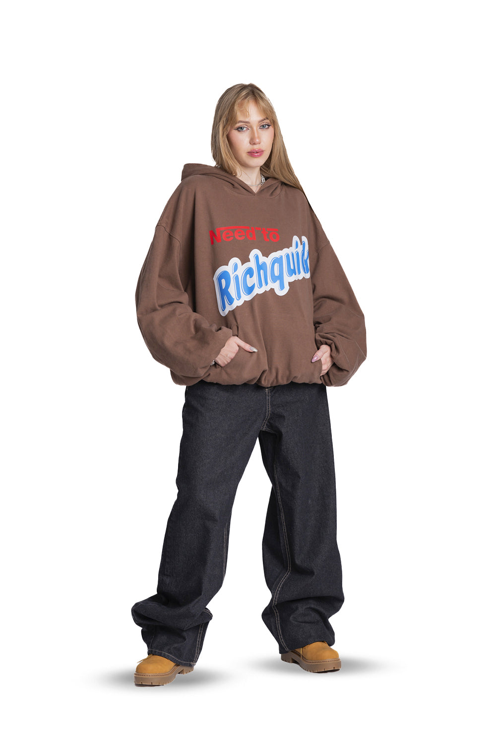 Bluza Need To Richquick Brązowa