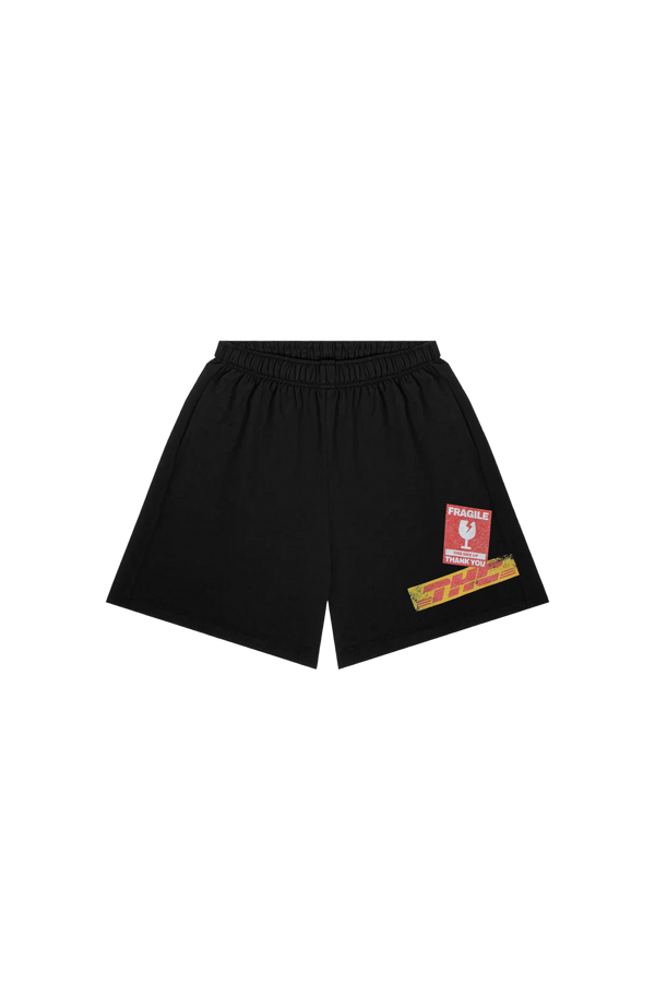 Shorts Fragile Sticker Schwarz