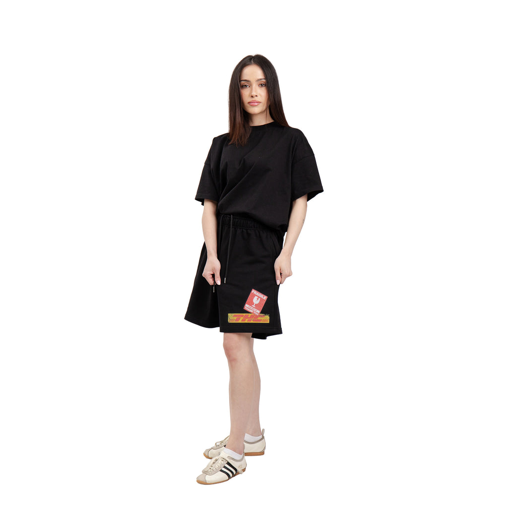 Spodenki Fragile Sticker Black