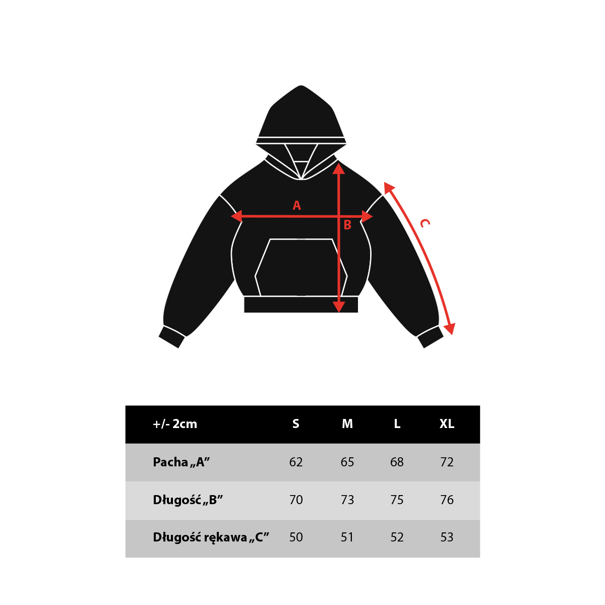 Bluza Hoodie Hottie Czarna