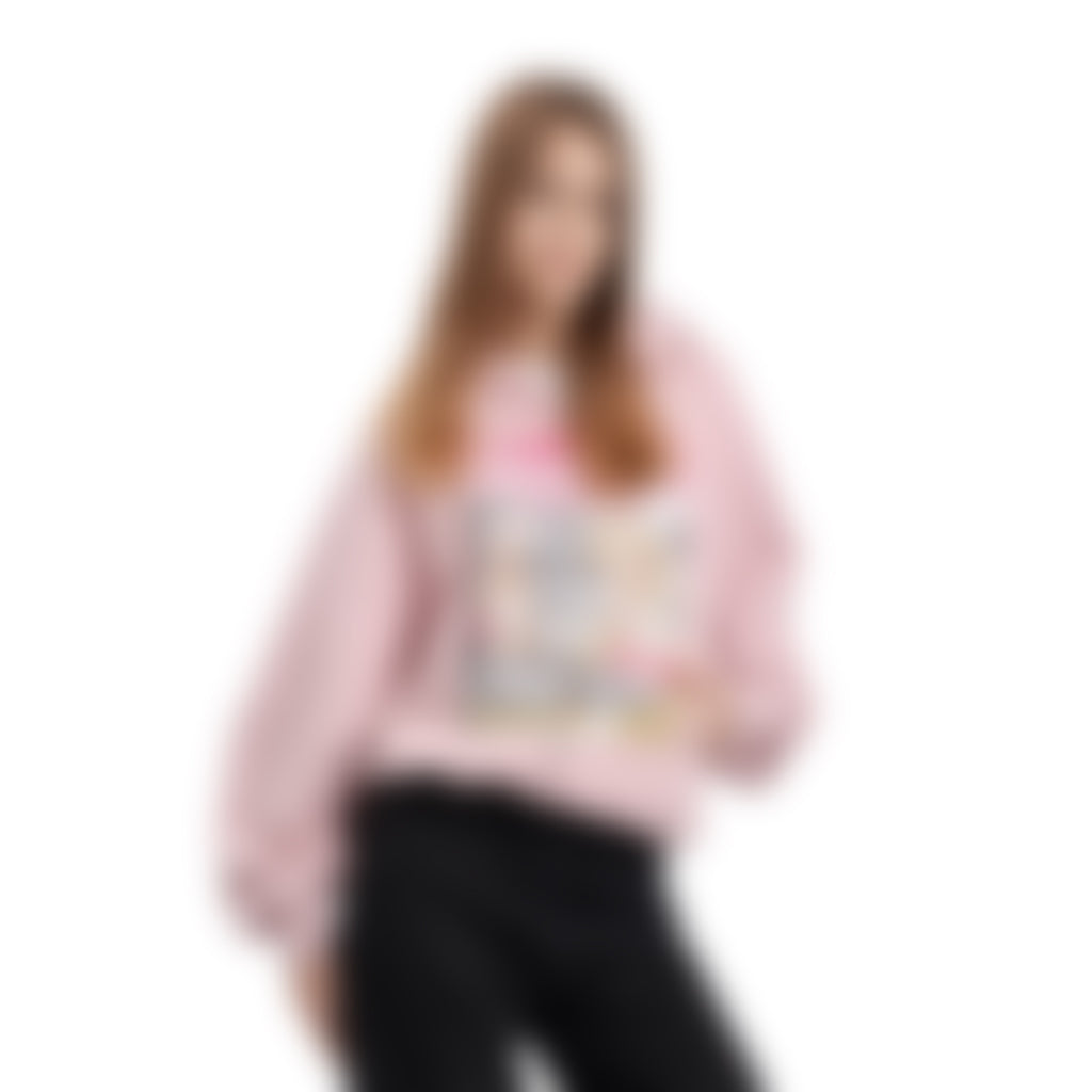 Kapuzenpullover Zip Paris Rosa